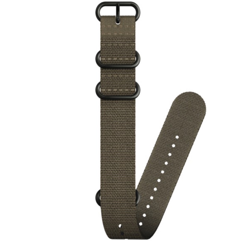 24MM DIVE 2 TEXTILE ZULU STRAP STEALTH/BLACK L - Click Image to Close